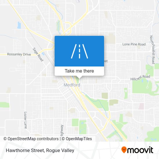 Mapa de Hawthorne Street