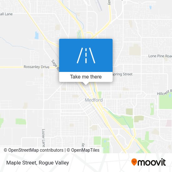 Maple Street map