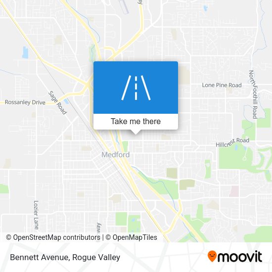 Bennett Avenue map