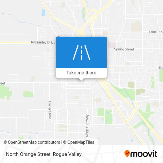 North Orange Street map