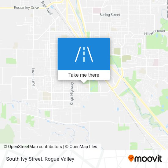 South Ivy Street map