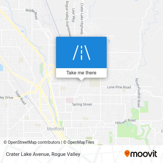 Mapa de Crater Lake Avenue
