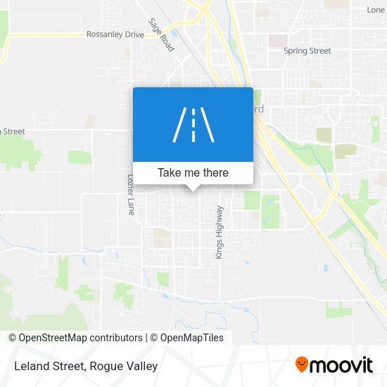 Leland Street map