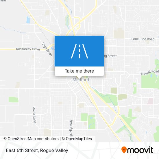 East 6th Street map