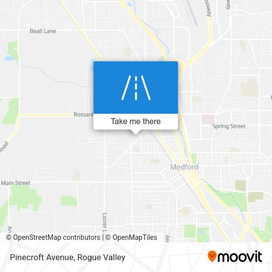 Pinecroft Avenue map