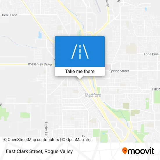 East Clark Street map