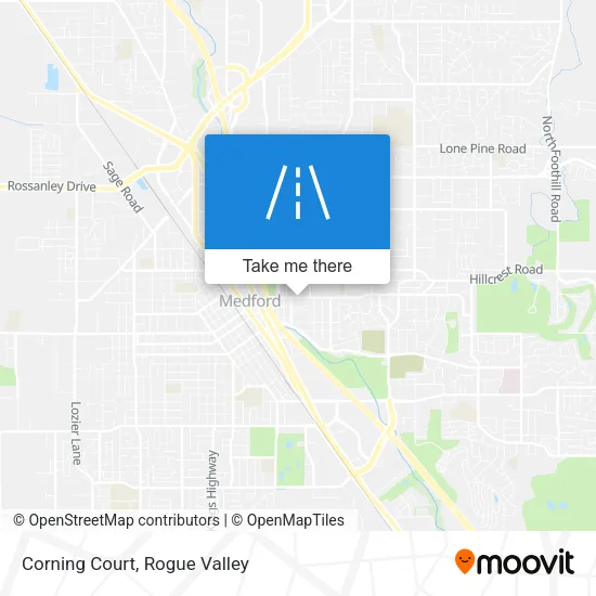 Corning Court map