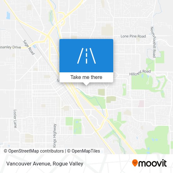 Mapa de Vancouver Avenue