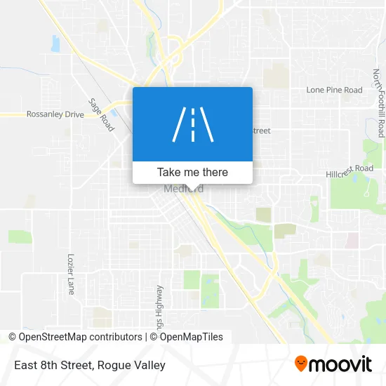 East 8th Street map