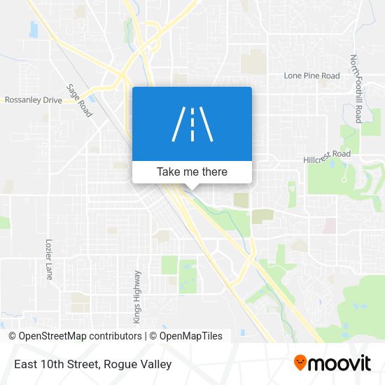 East 10th Street map