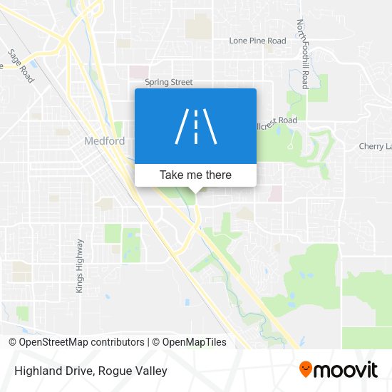 Mapa de Highland Drive
