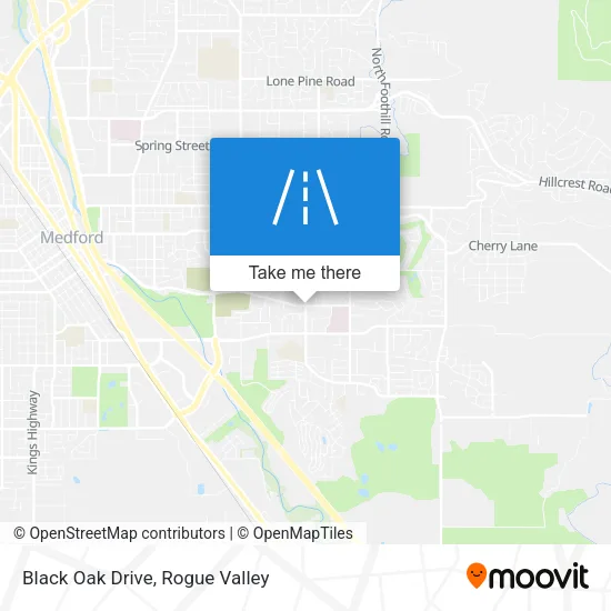 Black Oak Drive map