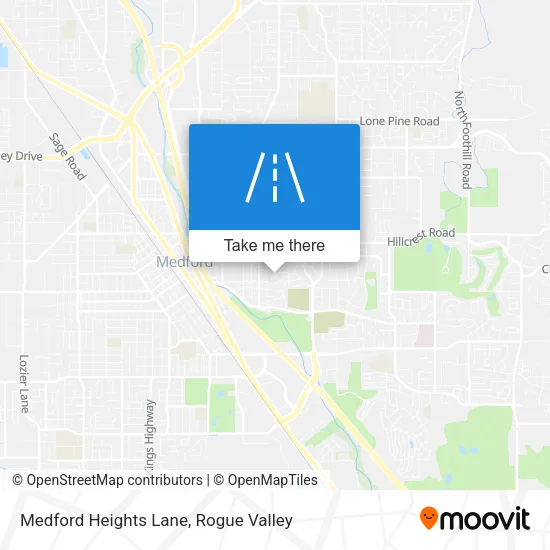 Medford Heights Lane map