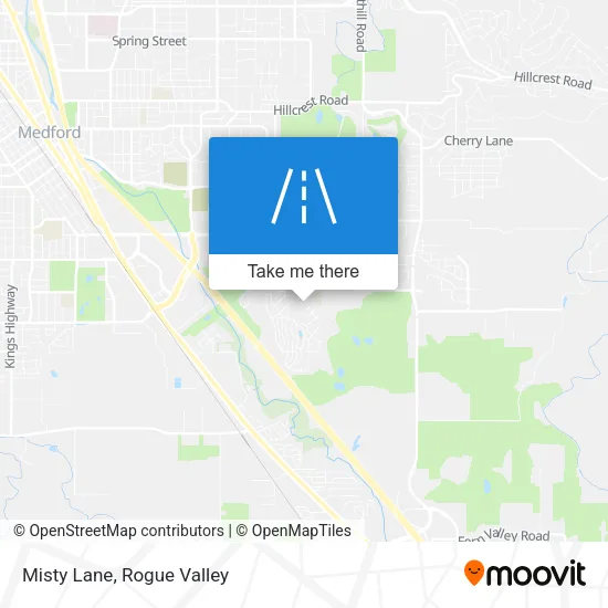 Misty Lane map