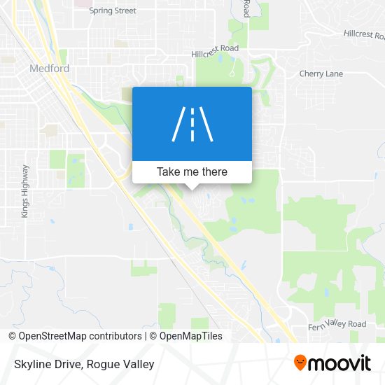 Skyline Drive map