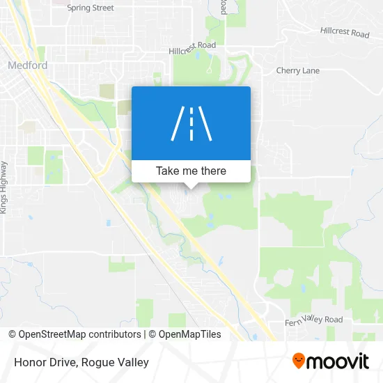 Honor Drive map