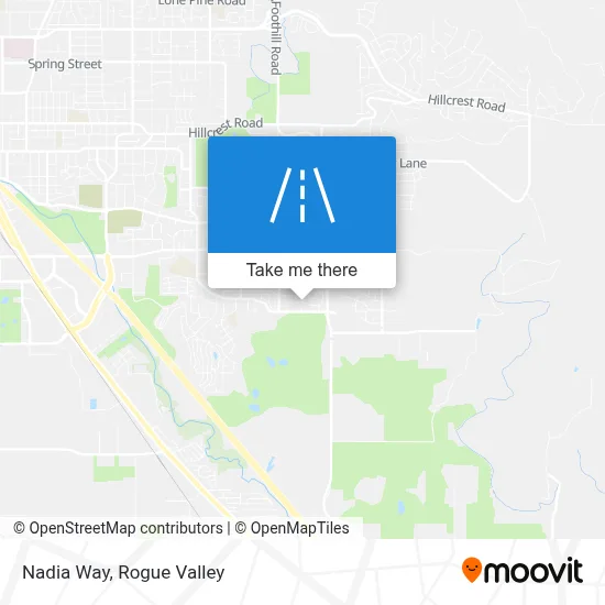 Nadia Way map