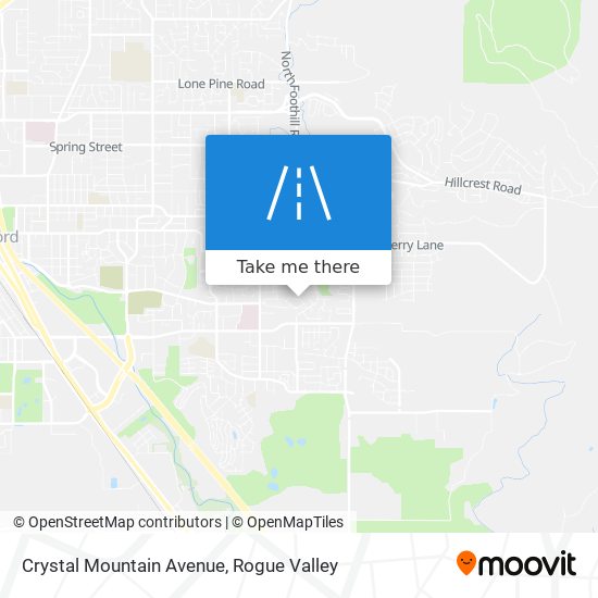 Crystal Mountain Avenue map