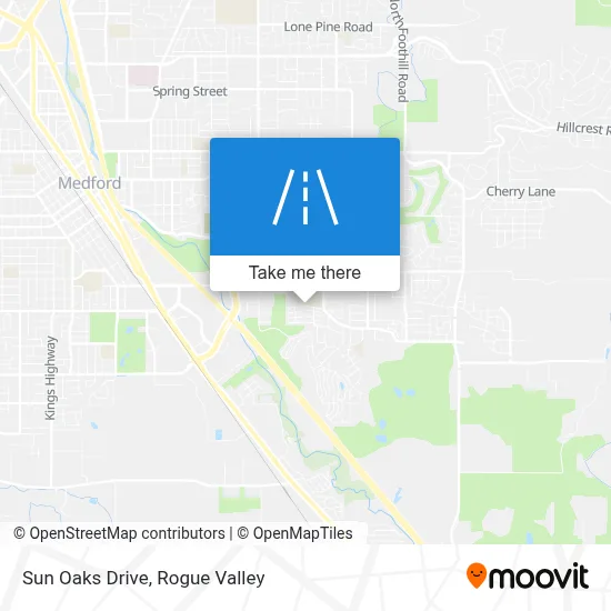 Sun Oaks Drive map