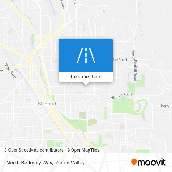 North Berkeley Way map