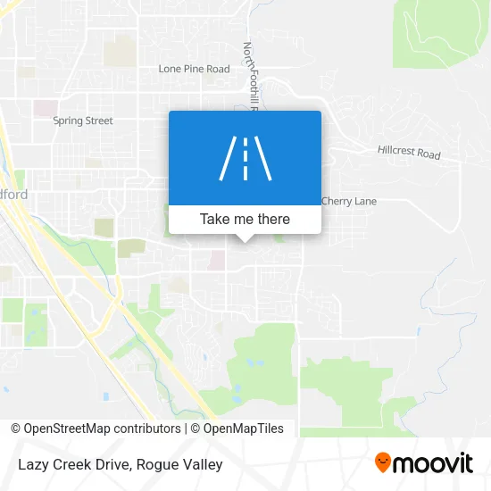 Lazy Creek Drive map