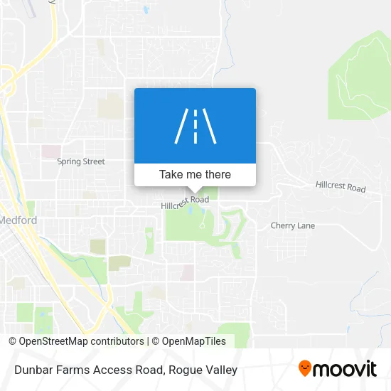 Dunbar Farms Access Road map