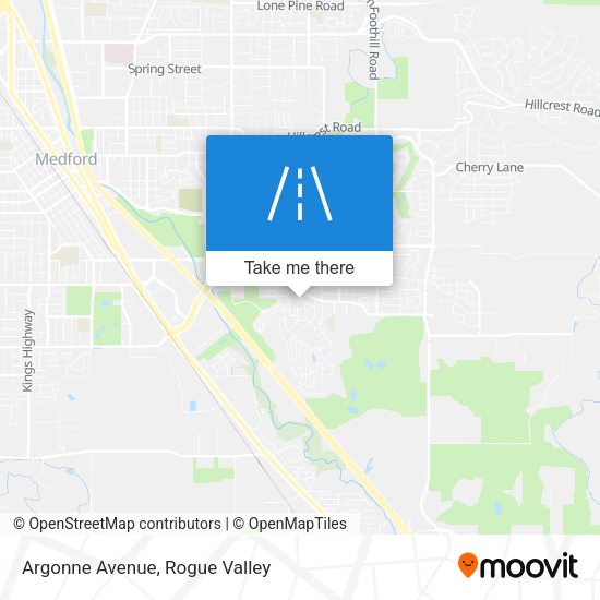 Argonne Avenue map