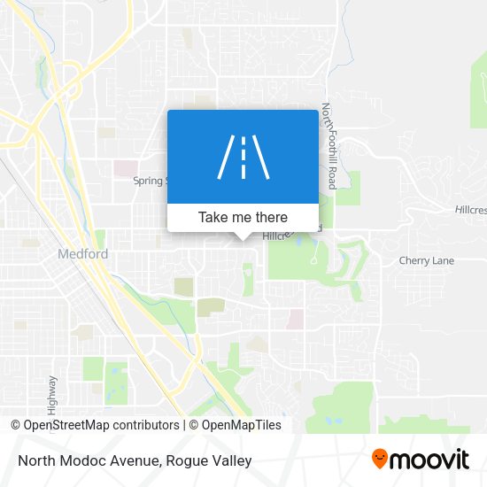 Mapa de North Modoc Avenue