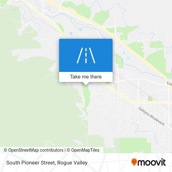 South Pioneer Street map