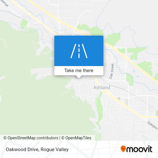 Oakwood Drive map