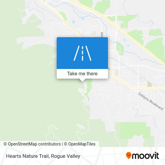 Hearts Nature Trail map
