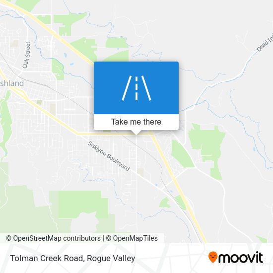 Tolman Creek Road map