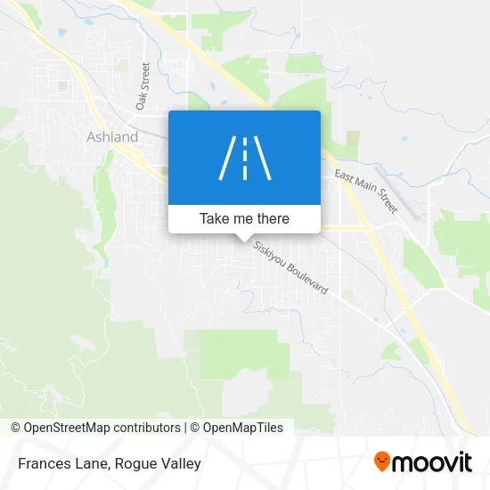 Frances Lane map