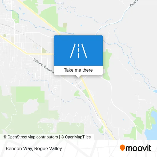 Benson Way map