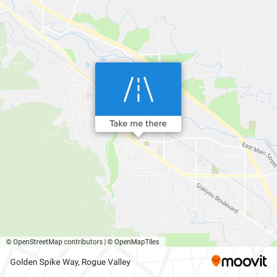 Golden Spike Way map