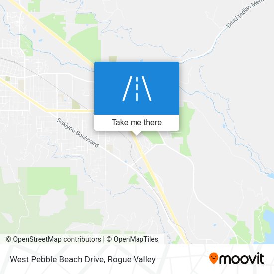 Mapa de West Pebble Beach Drive