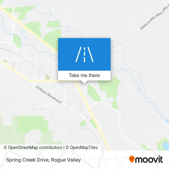Spring Creek Drive map