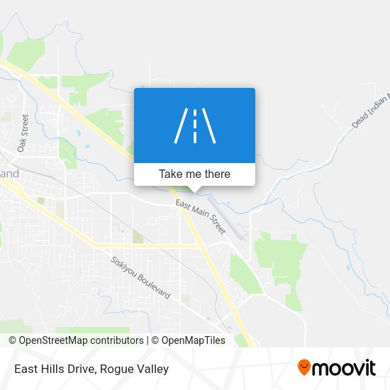 Mapa de East Hills Drive