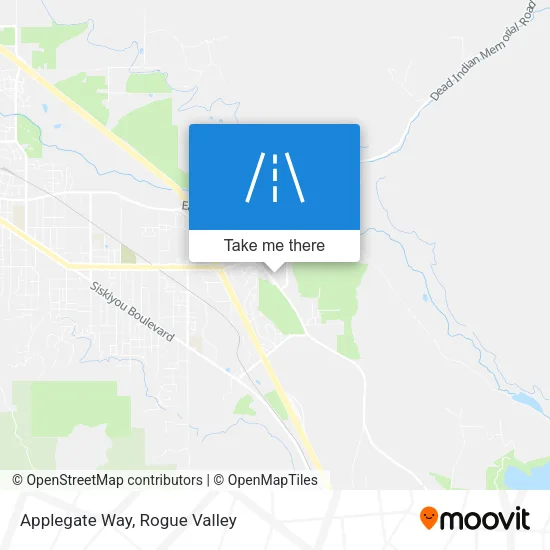 Applegate Way map