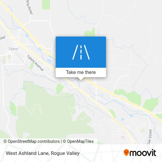 West Ashland Lane map