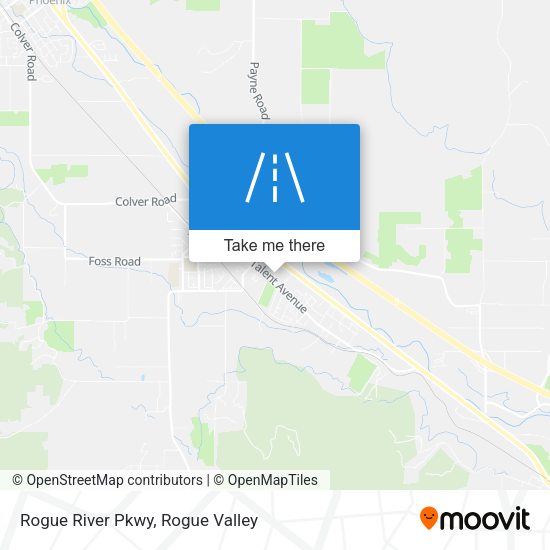 Mapa de Rogue River Pkwy