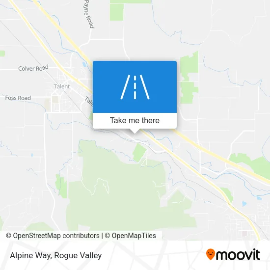Alpine Way map