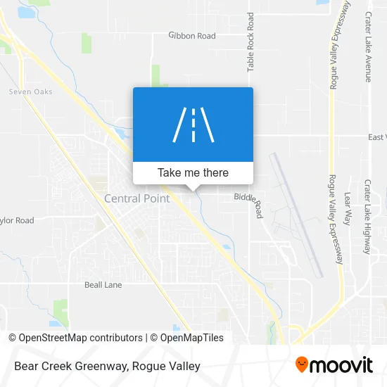 Bear Creek Greenway map