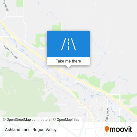 Ashland Lane map