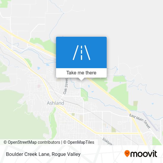 Mapa de Boulder Creek Lane
