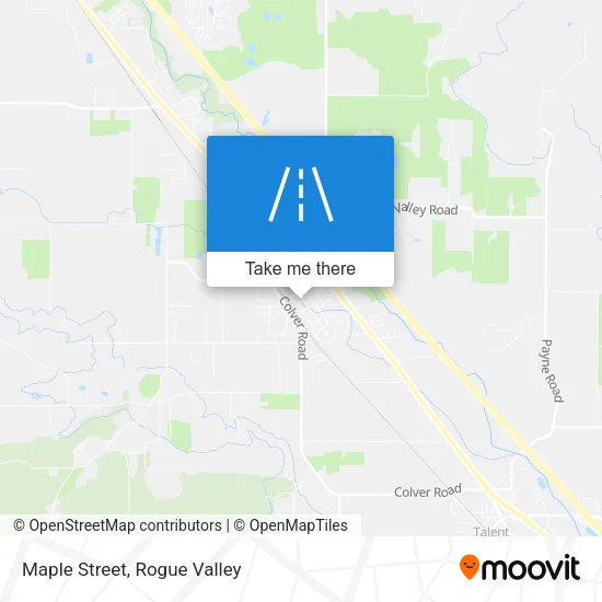 Maple Street map