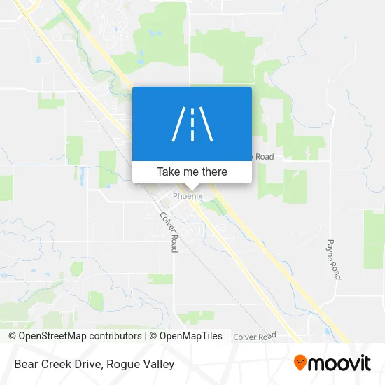 Bear Creek Drive map