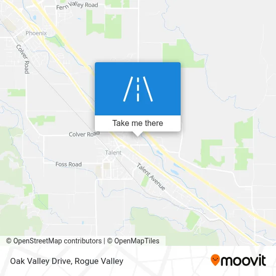 Oak Valley Drive map