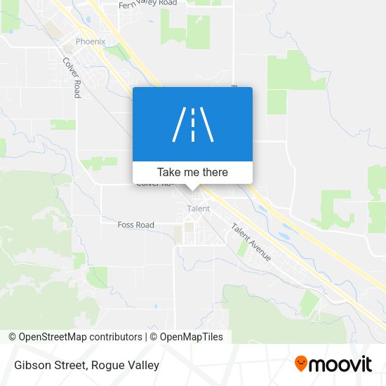Gibson Street map