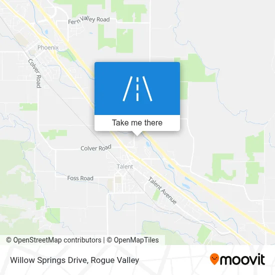 Willow Springs Drive map